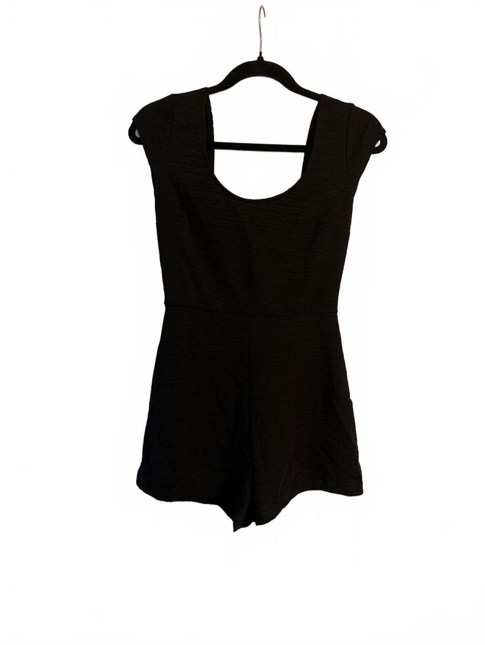 Urban Outfitters Black Open-Back Tie Romper- New Without Tags
